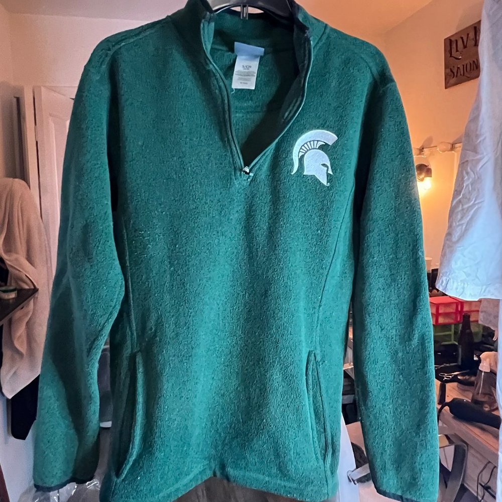 Michigan State Quarter Zip Pull Over Small